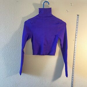 Zara Vibrant Purple Crop Top
